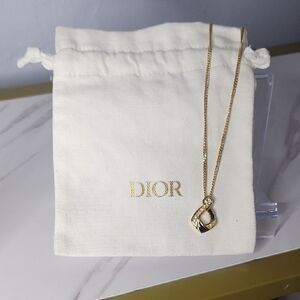 Christain Dior Gold and Black Necklace wi